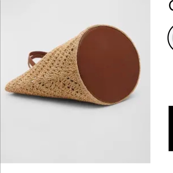 Saint Laurent large  raffia tote - Picture 5 of 7